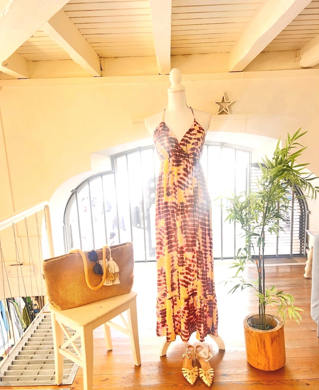 Vestido largo boho PCKAYA de Pieces