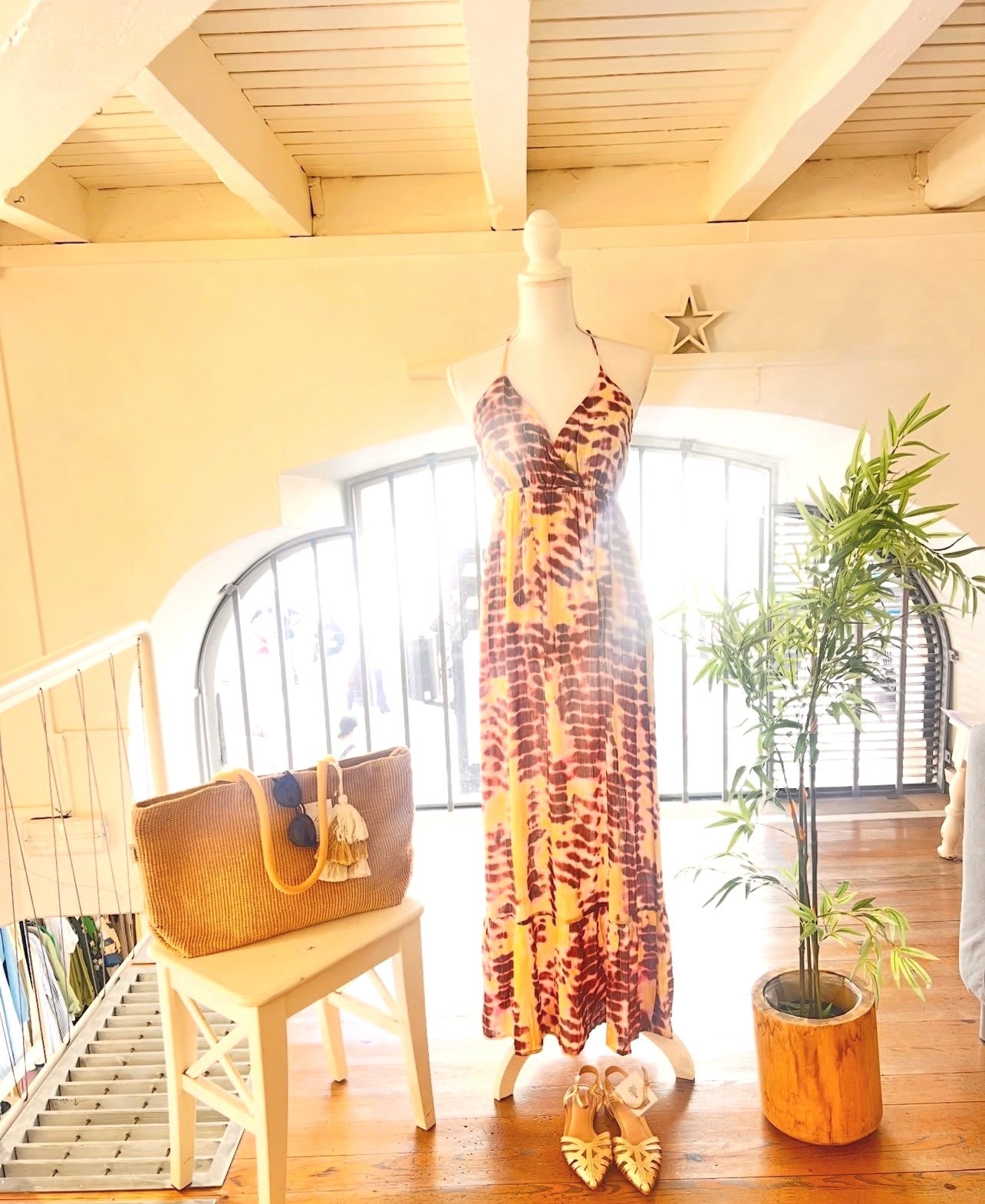 Vestido largo boho PCKAYA de Pieces