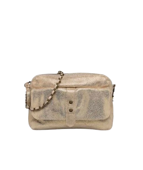 Bolso piel dorado PCRANNI de Pieces