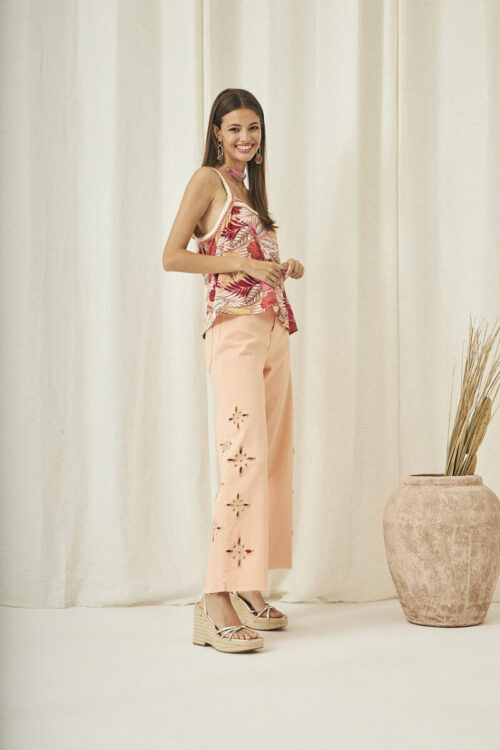 PANTALON CULOTTE BORDADOS HOLE - Imagen 2