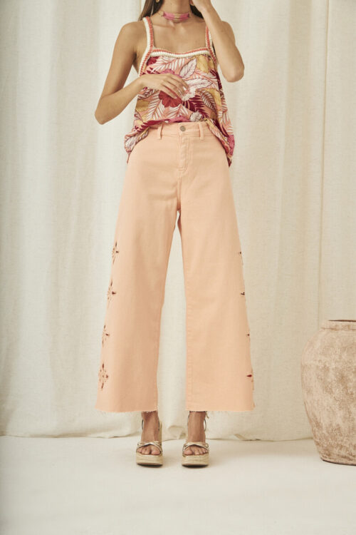 PANTALON CULOTTE BORDADOS HOLE - Imagen 4