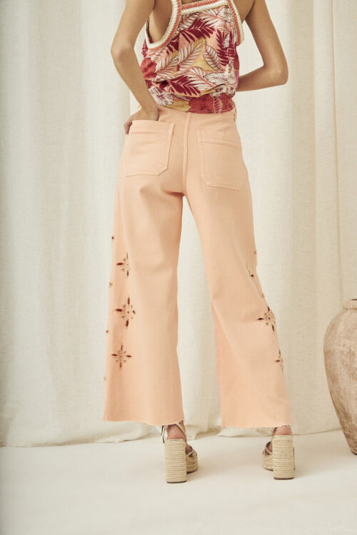 PANTALON CULOTTE BORDADOS HOLE - Imagen 5